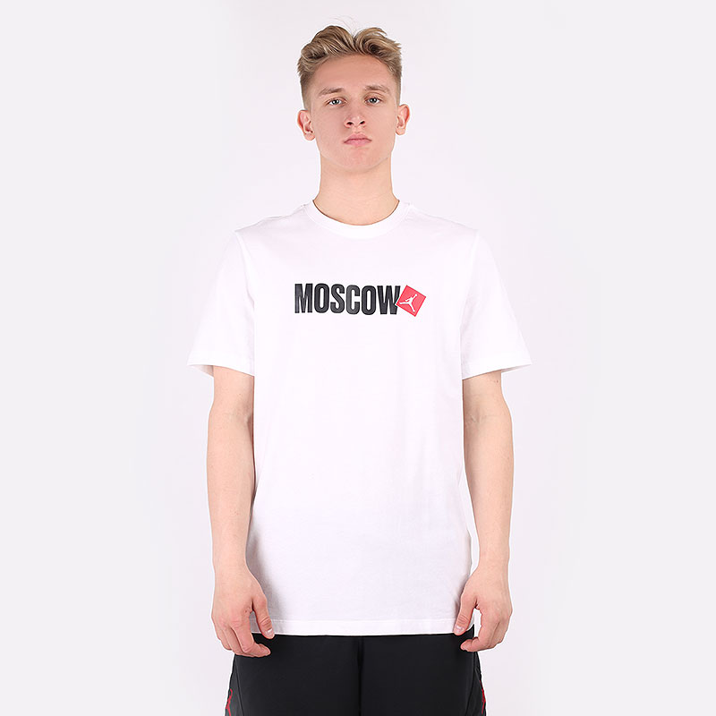 мужская белая футболка Jordan Moscow Short-Sleeve T-Shirt DD8038-100 - цена, описание, фото 3